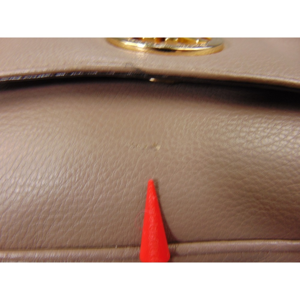 Michael Kors Fulton Large Flap Crossbody Bag Tan Pebbled Leather Chain - Picture 5 of 16